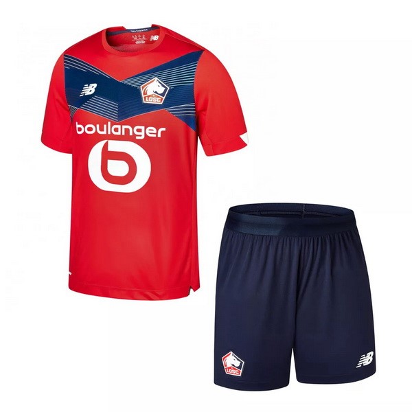 Camiseta Lille New Balance Replica Primera Ropa Niños 2020/21 Rojo